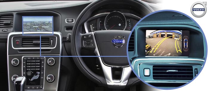 V60 reversing camera screen